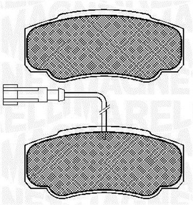 363916060573 MAGNETI MARELLI Комплект тормозных колодок, дисковый тормоз