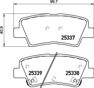 P30094X BREMBO Комплект тормозных колодок, дисковый тормоз