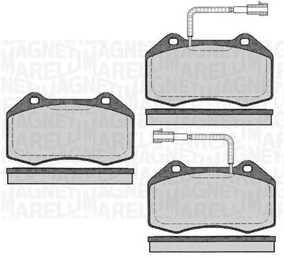 363916060591 MAGNETI MARELLI Комплект тормозных колодок, дисковый тормоз