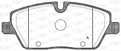 BPA113100 OPEN PARTS Комплект тормозных колодок, дисковый тормоз