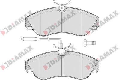 N09096 DIAMAX Комплект тормозных колодок, дисковый тормоз