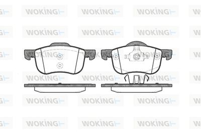 P613300 WOKING Комплект тормозных колодок, дисковый тормоз