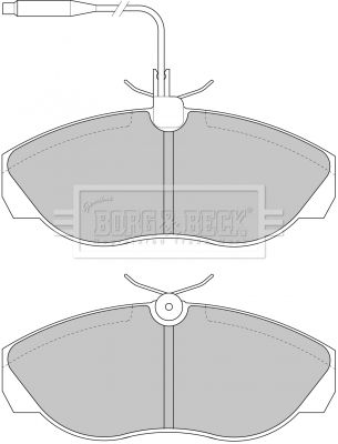 BBP1719 BORG & BECK Комплект тормозных колодок, дисковый тормоз