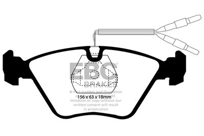 DP881 EBC Brakes Комплект тормозных колодок, дисковый тормоз