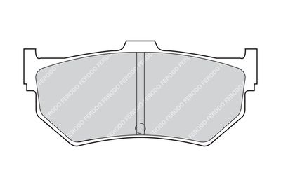 FDB301 FERODO Комплект тормозных колодок, дисковый тормоз