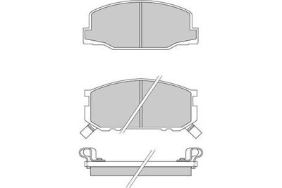 120272 E.T.F. Комплект тормозных колодок, дисковый тормоз