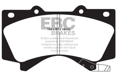 DP41815R EBC Brakes Комплект тормозных колодок, дисковый тормоз