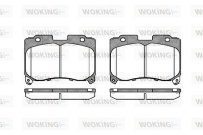 P574304 WOKING Комплект тормозных колодок, дисковый тормоз