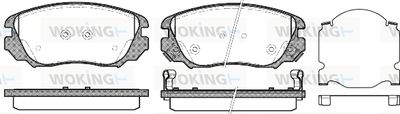 P1285302 WOKING Комплект тормозных колодок, дисковый тормоз