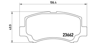 P79011 BREMBO Комплект тормозных колодок, дисковый тормоз