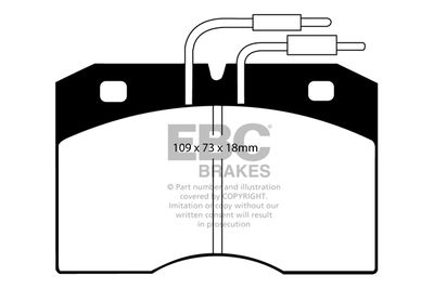 DP510 EBC Brakes Комплект тормозных колодок, дисковый тормоз