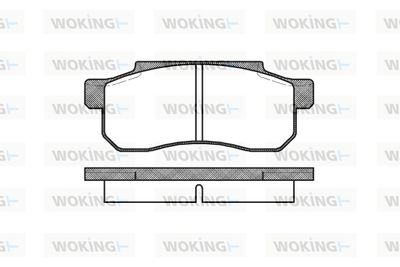 P303300 WOKING Комплект тормозных колодок, дисковый тормоз