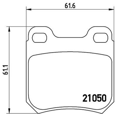 P59014 BREMBO Комплект тормозных колодок, дисковый тормоз