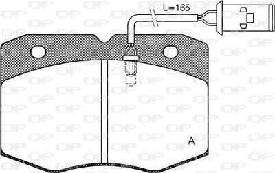 BPA043502 OPEN PARTS Комплект тормозных колодок, дисковый тормоз