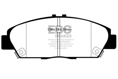 DP2975 EBC Brakes Комплект тормозных колодок, дисковый тормоз