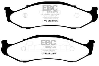 DP41255R EBC Brakes Комплект тормозных колодок, дисковый тормоз