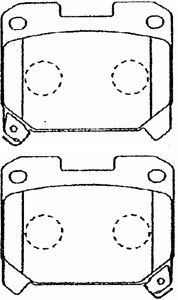 A2N027 AISIN Комплект тормозных колодок, дисковый тормоз