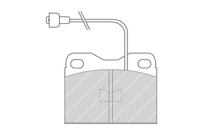 FDB160 FERODO Комплект тормозных колодок, дисковый тормоз