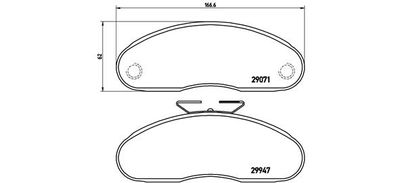 PB7001 BREMBO Комплект тормозных колодок, дисковый тормоз