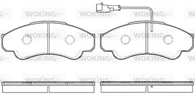 P859311 WOKING Комплект тормозных колодок, дисковый тормоз