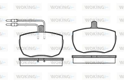 P156304 WOKING Комплект тормозных колодок, дисковый тормоз