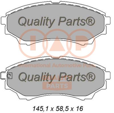 70411073 IAP QUALITY PARTS Комплект тормозных колодок, дисковый тормоз