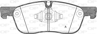 BPA163310 OPEN PARTS Комплект тормозных колодок, дисковый тормоз