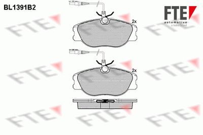 BL1391B2 FTE Комплект тормозных колодок, дисковый тормоз