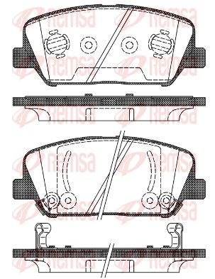 139802 REMSA Комплект тормозных колодок, дисковый тормоз