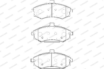 WBP24031A WAGNER Комплект тормозных колодок, дисковый тормоз