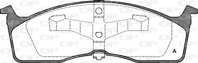 BPA061000 OPEN PARTS Комплект тормозных колодок, дисковый тормоз