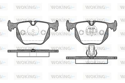 P281320 WOKING Комплект тормозных колодок, дисковый тормоз