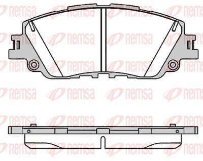 178700 REMSA Комплект тормозных колодок, дисковый тормоз