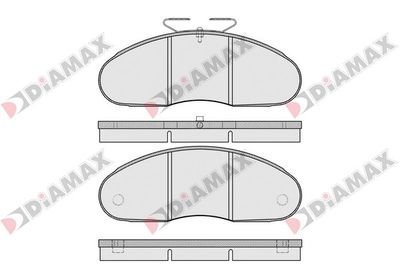 N09653 DIAMAX Комплект тормозных колодок, дисковый тормоз