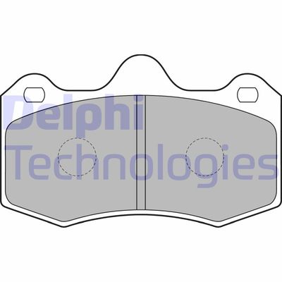 LP1809 DELPHI Комплект тормозных колодок, дисковый тормоз