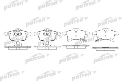 PBP1640 PATRON Комплект тормозных колодок, дисковый тормоз