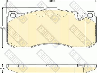 6118029 GIRLING Комплект тормозных колодок, дисковый тормоз