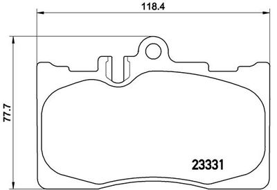 P83058 BREMBO Комплект тормозных колодок, дисковый тормоз