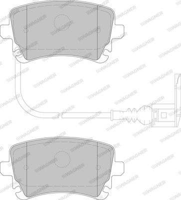 WBP23326C WAGNER Комплект тормозных колодок, дисковый тормоз