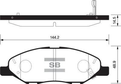 FBP1383 FI.BA Комплект тормозных колодок, дисковый тормоз