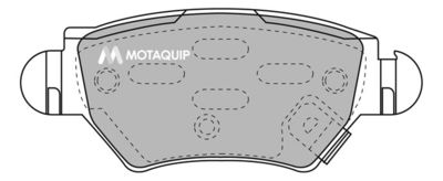 LVXL1113 MOTAQUIP Комплект тормозных колодок, дисковый тормоз