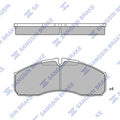 SP4416 Hi-Q Комплект тормозных колодок, дисковый тормоз