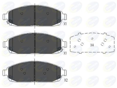 CBP36028 COMLINE Комплект тормозных колодок, дисковый тормоз