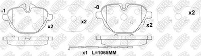 PN0546W NiBK Комплект тормозных колодок, дисковый тормоз