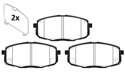 RA12690 RAICAM Комплект тормозных колодок, дисковый тормоз