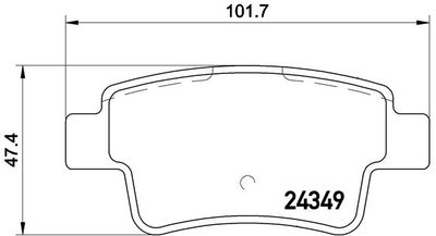 P23104 BREMBO Комплект тормозных колодок, дисковый тормоз