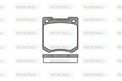 P140300 WOKING Комплект тормозных колодок, дисковый тормоз