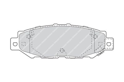 FDB1703 FERODO Комплект тормозных колодок, дисковый тормоз