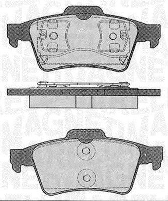 363916060349 MAGNETI MARELLI Комплект тормозных колодок, дисковый тормоз