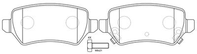 FP1362 FIT Комплект тормозных колодок, дисковый тормоз